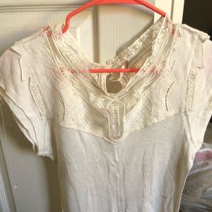 Cream lace shirt